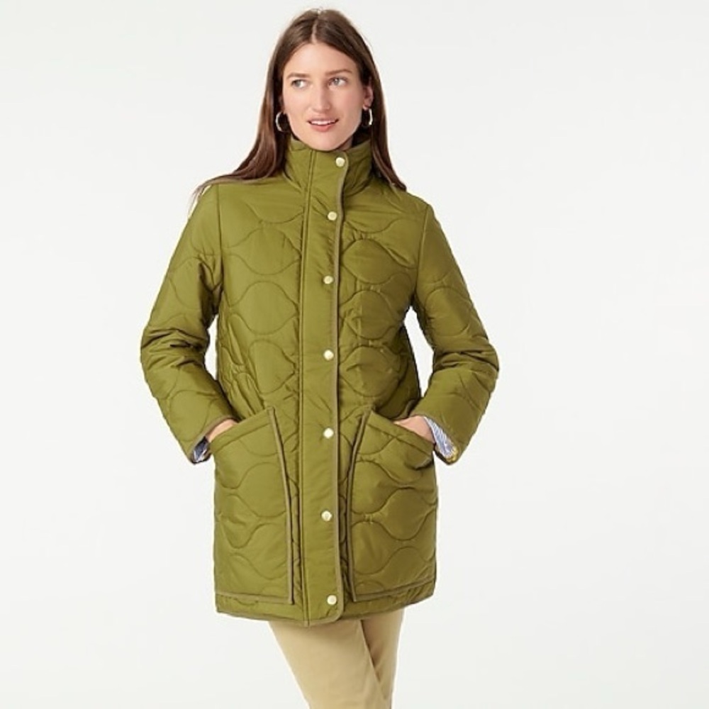 J Crew Quilted cocoon Puffer -pristine